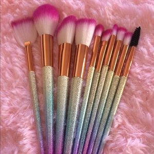 Glitter Makeup Brush Set